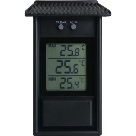 Thermomètre Min Maxi Affichage digital Serre de jardin - Mur intérieur ou extérieur (1/4)