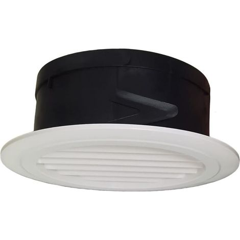Air De Grille De Ventilation Avec Moustiquaire Air Sortie D'aération En Plastique (125mm) (1/4)