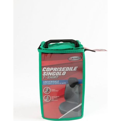 T-Shirt Coprisedile Singolo anteriore auto universale grigio