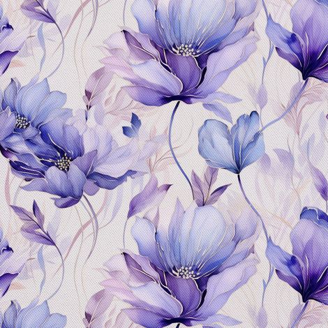 Tissu décoratif d'extérieur Oxford - Fleurs - DX2730 (1/5)