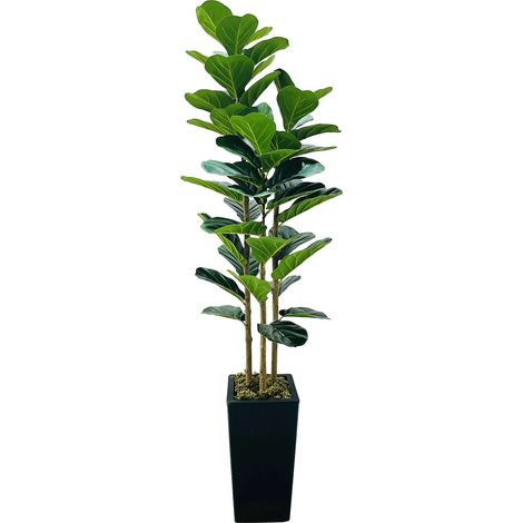 Árbol artificial, diseño realista, no requiere mantenimiento, negro, 150 cm. (1/2)