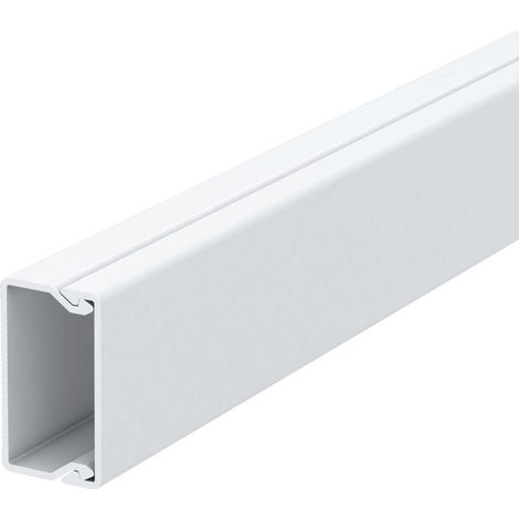 OBO Bettermann Vertr Wand+Deckenkanal m.Obert. 20x35mm,PVC WDK20035RW 2 Stk