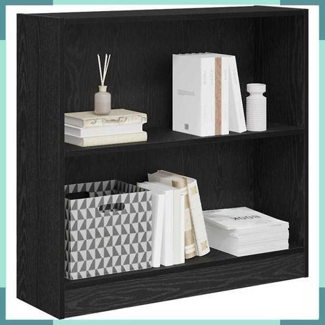 Étagère - 875015 - Chêne noir - Bois d'ingénierie - 80 x 24 x 76 cm (1/5)