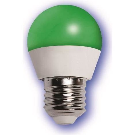 Ampoule LED Mini-sphérique 1W E27 Verte