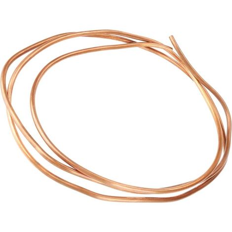 Tube rond en cuivre, tube en cuivre souple, 2 m T2 en cuivre souple, diamètre intérieur : 4 mm, diamètre extérieur : 5 mm, épaisseur : 0,5 mm, pour le refroidissement (1/5)