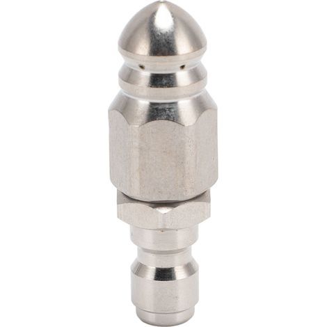High-pressure wash jet nozzle, 5000 PSI professional stainless steel drain with 1/4 inch quick connector (1/5)