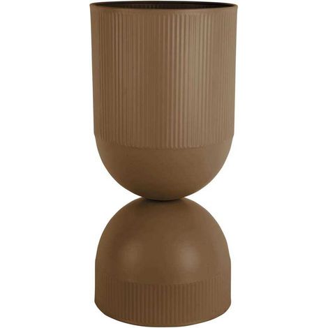 Cache pot en métal réversible Tonar Marron - XL (1/4)