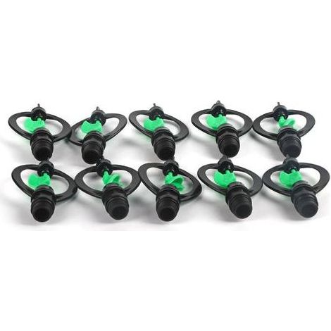 10 Stück Kunststoff-Sprühdüsen G1/2 Zoll, Schmetterlingsform, regendüsenförmig, für die landwirtschaftliche Bewässerung (1/5)