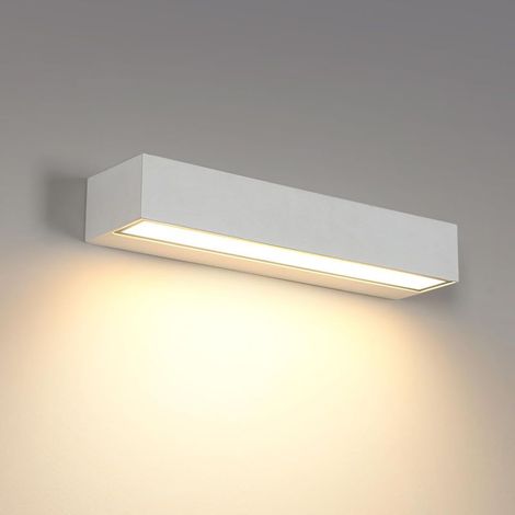 16W Outdoor Wall Light 3000K Modern White Wall Lamp IP65 Waterproof, Aluminium Wall Spotlight for Garden, Terrace, Wall, Pathway, Villa, Hallway (1/5)