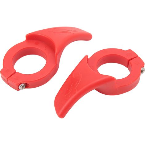 Paar verschleißfeste Daumenauflagen für den Lenker, Force Thumb Grips, rote Mountainbike-Lenkerenden (1/5)