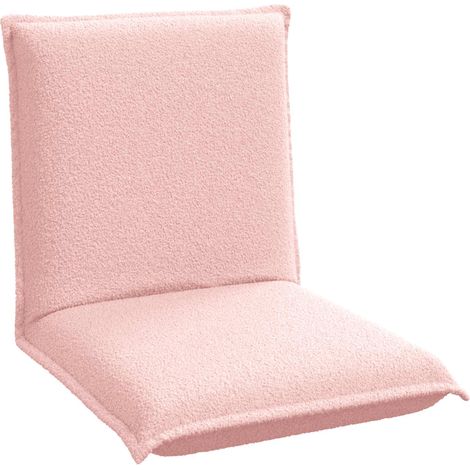 Sillón ajustable Rosa Tela de Oveja vidaXL