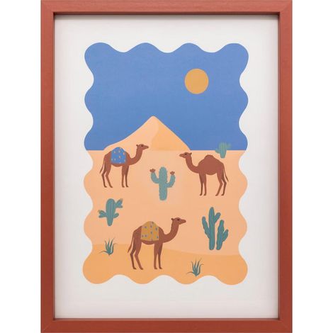 Tableau Imprimé Encadré "Marrakech" 30x40cm Multicolore (1/4)