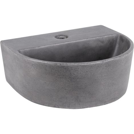 Differnz de avec lave-mains en béton gris foncé 30 x 25 x 11 cm (1/3)