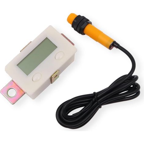 Compteur numérique 0-99999 Compteur de clicker électronique Compteur électronique numérique LCD Testeur de poinçon Commutateur de proximité à Induction magnétique (1/5)