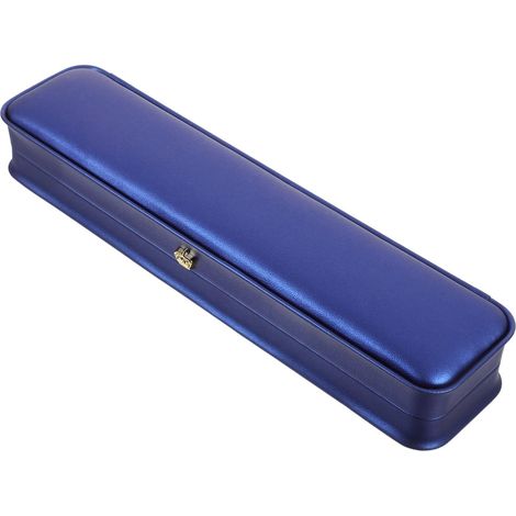 Boîte à Bijoux Rectangulaire en Cuir Pu Bleu Royal, Élégante et Réutilisable, pour Colliers, Bracelets et Présents Raffinés (1/5)