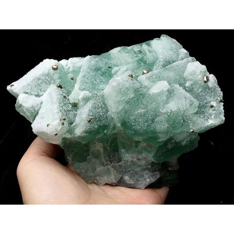 Spécimen de Pyrite de dodécaèdre de Fluorite Verte Naturelle de 3,17 LB Collections de la Maison (1/5)