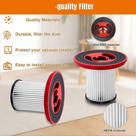 Kit de remplacement de 4 filtres HEPA lavables pour aspirateur sans fil Bosch Unlimited série 7 (réf. 12040193) (1/4)