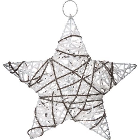 Etoile de Noël pailletée à suspendre