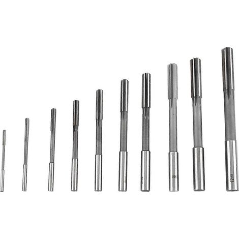 10 Stück HSS H8 Reibahlen mit geradem Schaft für Spannfutter 3/4/5/6/7/8/9/10/11/12 mm