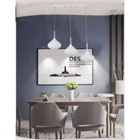 Trade Shop - DECKENLEUCHTER AUFHÄNGUNG DESIGN 3 TROPFEN 36W-72W 3000K-6500K B03 -
