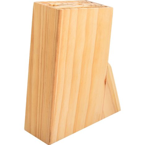 BEBUSINGOTO Basics Messerblock Multi-Grip Küchenmesserhalter Holzmesserhalter (1/3)