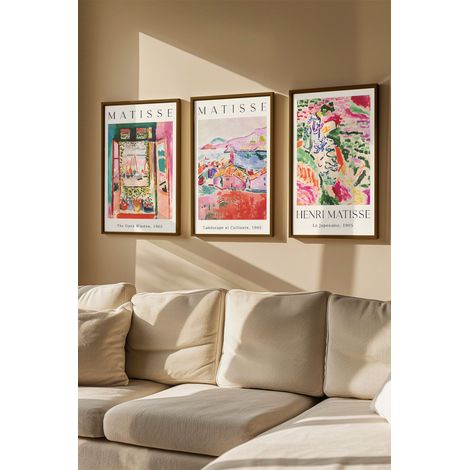 Arte de pared de MDF con marco Painting Multicolor (1/2)