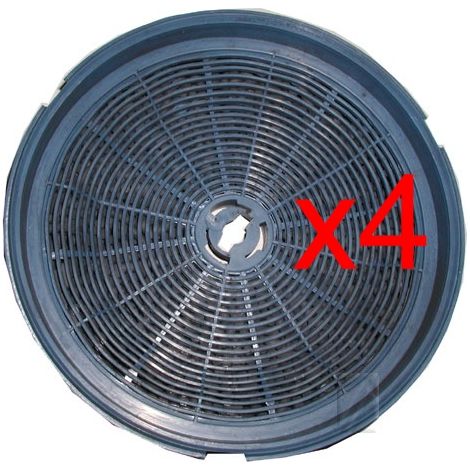 Lot de 4 filtres à charbon Hotte Glem Airlux CR300 4CR300 Airlux