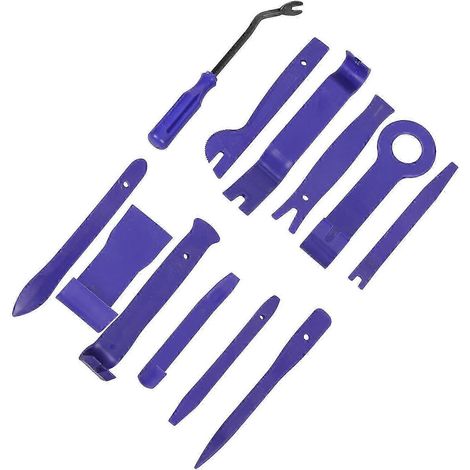 Compatible avec le kit d'outils de démontage d'intérieur de voiture en 11 pièces, le kit de démontage de panneaux de carrosserie rayés en plastique et le kit de climatisation multicolore (1/5)