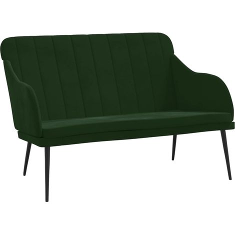 vidaXL Panca Verde Scuro 110x76x80 cm in Velluto (1/5)