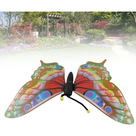 [Decoración de mariposa] Mariposa grande y multicolor de PVC para jardín y fiestas – 60 cm (1/5)