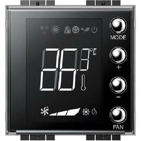 Thermostat avec écran 1,6 pouces MyHOME Up Livinglight BTICINO LN4691 (1/2)