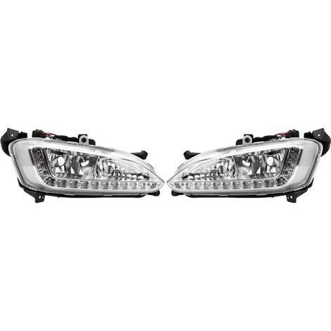 1 pair of car daytime running lights (DRL) fog lights for Santa Fe/IX45 2013-2015, A (1/5)