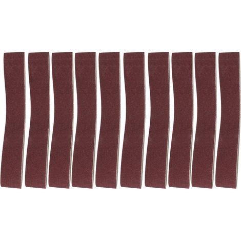 10 pièces 27x2 pouces bande abrasive en oxyde d'aluminium 686x50mm bande Abrasive pour bois métal mou (120) (1/5)