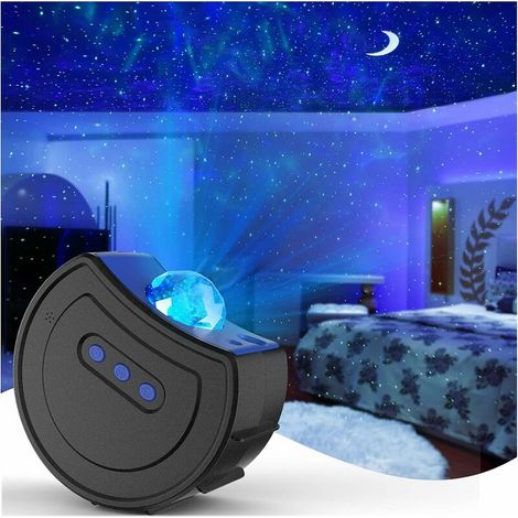 ZOLGINAH Star Projector Night Light, LED Starry Night Light Projecteur Nuages ​​dynamiques Romantique Ciel étoilé Enfants Adultes Chambre Maison Fête Lumière Scène De Mariage (1/5)