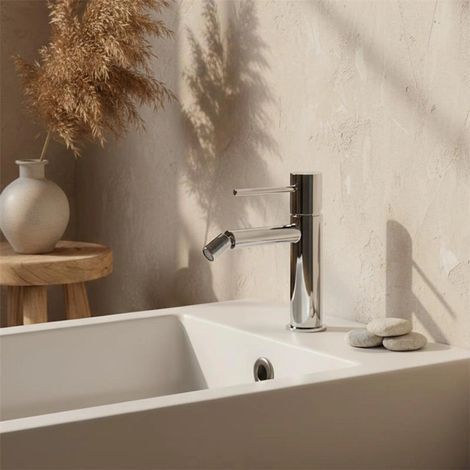Exagonshop Rubinetto bidet senza scarico in ottone cromato Memo