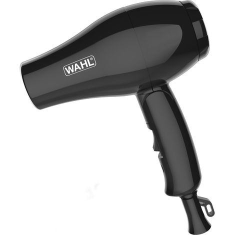 Wahl Asciugacapelli da Viaggio 3402-0470 Nero Pieghevole Doppio Voltaggio 1000W 2 Velocità (1/3)