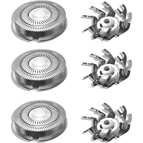 Kit de remplacement pour rasoir électrique Flyco FR8. lames de rechange étanches pour homme. lot de 3 têtes de coupe (1/5)