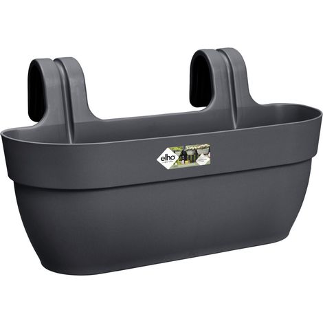 elho® Vibia campana easy Pflanzgefäß L Anthrazit zum Einhängen - Kunststoff (1/3)