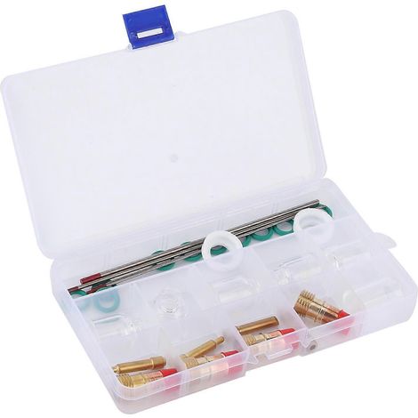 30-teiliges Set TIG-Schweißglas-Düsen, hitzebeständig, Größen 4, 5, 6, 7, 8, 10, Zubehör für die WP-171826-Serie