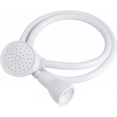 Pommeau de douche à pression pour animaux de compagnie - Douchette à main - Pommeau de douche - ABS - Blanc - 1,3 m - Rond - Multifonctionnel - Fournitures de salle de bain (1/5)