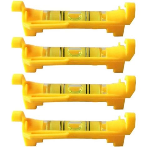 Élingue horizontale en corde à 4 brins pour nivellement, levés topographiques, construction, maçonnerie, etc. (jaune) (1/5)