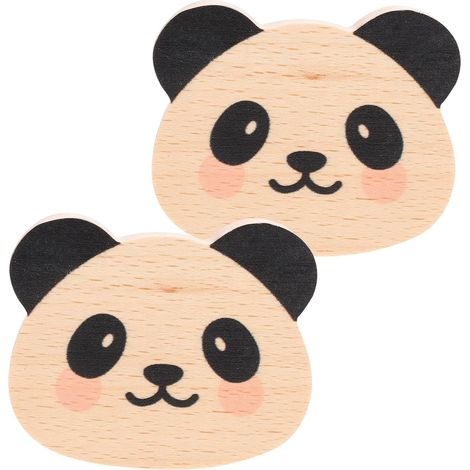 de 2 patères KICHOUSE à motif panda Crochets muraux (1/5)