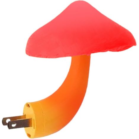 Veilleuse Champignon Enfichable Décoration LED À Capteur Enfichable (1/5)