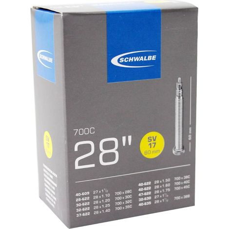 Chambre à Air Vélo Gravel Et Voyage 28 Pouces - Valve Presta 60mm - Schwalbe (1/3)