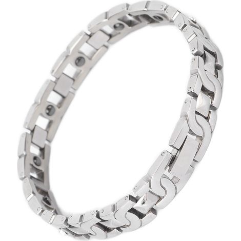 Bracelet magnétique pour femme avec strass, en acier titane, pour soulager la douleur (1/5)