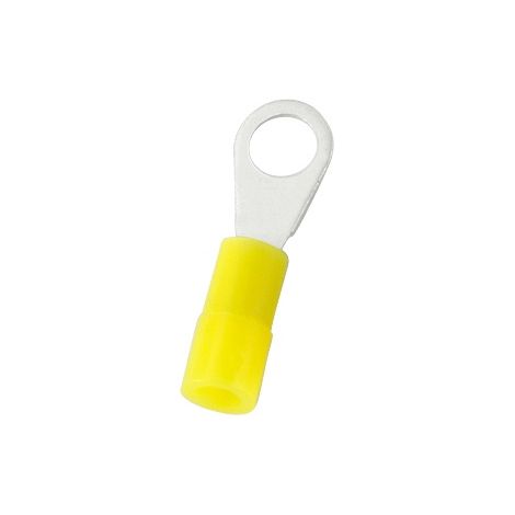 Cosses à œillet RS PRO, Isolée, Jaune, 0.5mm², M3, 5mm