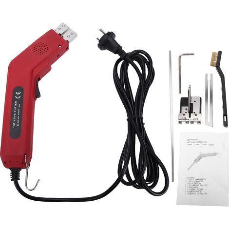 Cortadora eléctrica de espuma de 150 W con calentamiento rápido y temperatura ajustable de 50 a 500 °C, herramienta de corte para espuma EPE, tablero KT, esponja, modelo clásico de ranurado. (1/5)