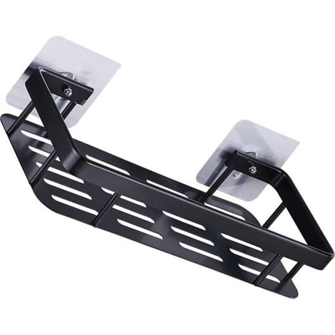 Étagère de rangement sans perçage avec adhésif non marquant pour salle bain et cuisine, robuste (1/5)