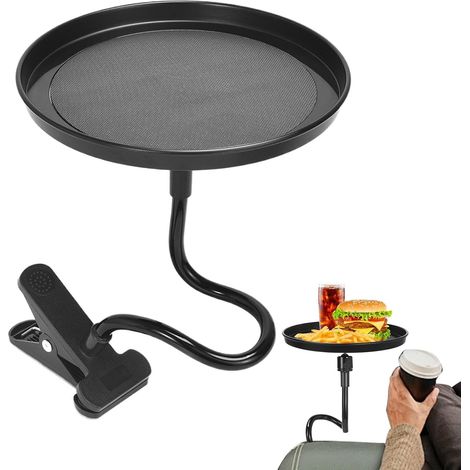 Plateau de table alimentaire pour voiture - Plateau de nourriture pour voiture - Support de d'immatriculation antidérapant  Extenseur de porte-gobelet pour voiture, plateau de table amovible (1/5)