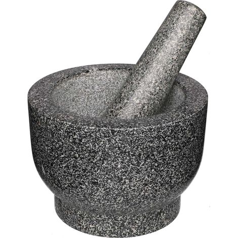Granit-Mörser- und Stößel-Set, 10 cm (1/4)